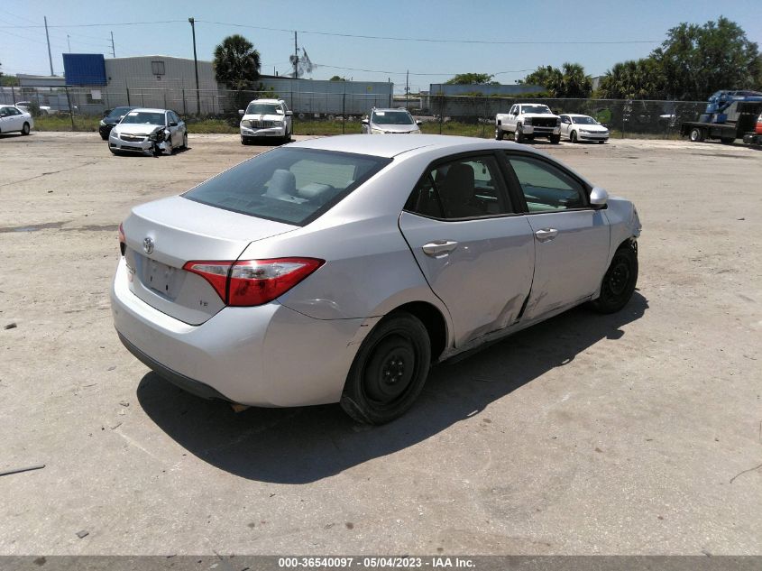 2016 TOYOTA COROLLA LE - 2T1BURHE6GC523525