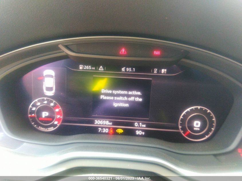 2019 AUDI S5 SPORTBACK PRESTIGE - WAUC4CF59KA063307