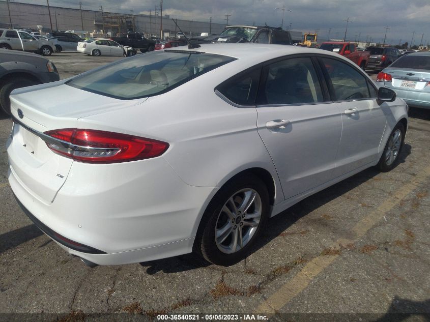 2018 FORD FUSION SE - 3FA6P0H73JR178385