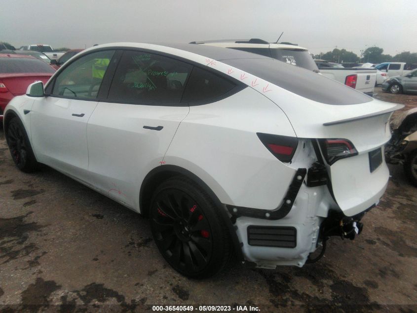 2022 TESLA MODEL Y PERFORMANCE - 7SAYGDEF1NF401040