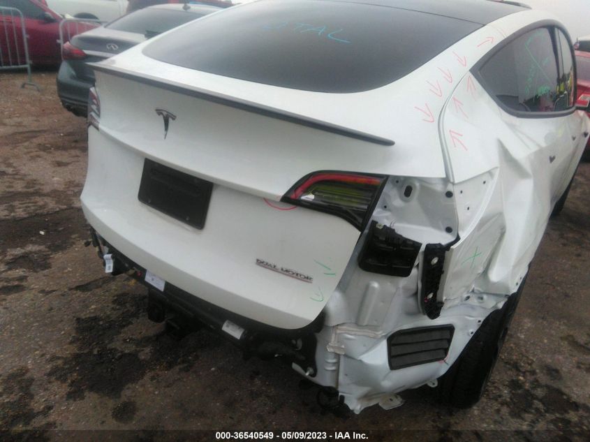 2022 TESLA MODEL Y PERFORMANCE - 7SAYGDEF1NF401040