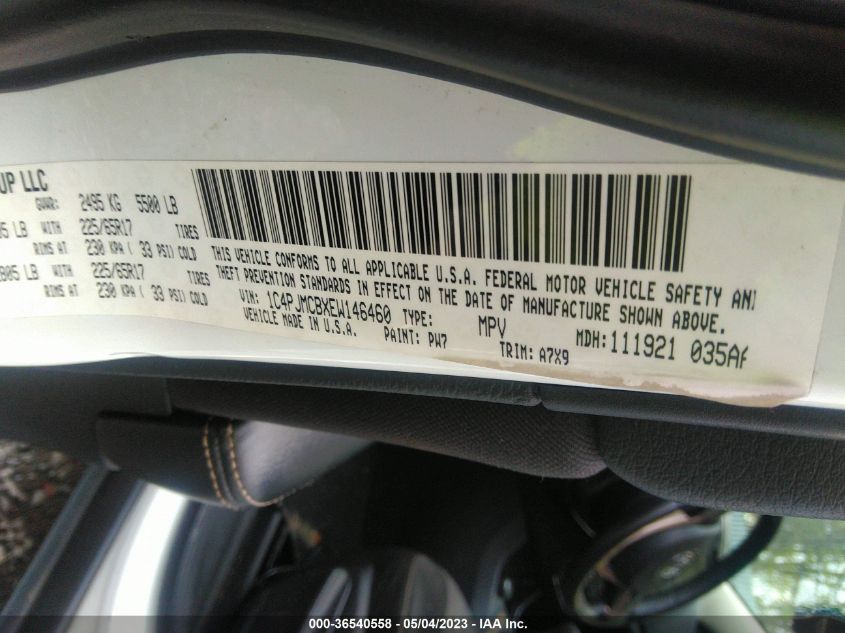 2014 JEEP CHEROKEE LATITUDE - 1C4PJMCBXEW146460