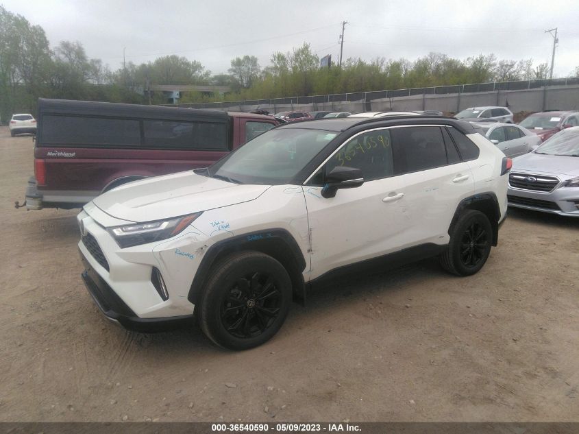 2022 TOYOTA RAV4 HYBRID XSE - 2T3E6RFV4NW031105