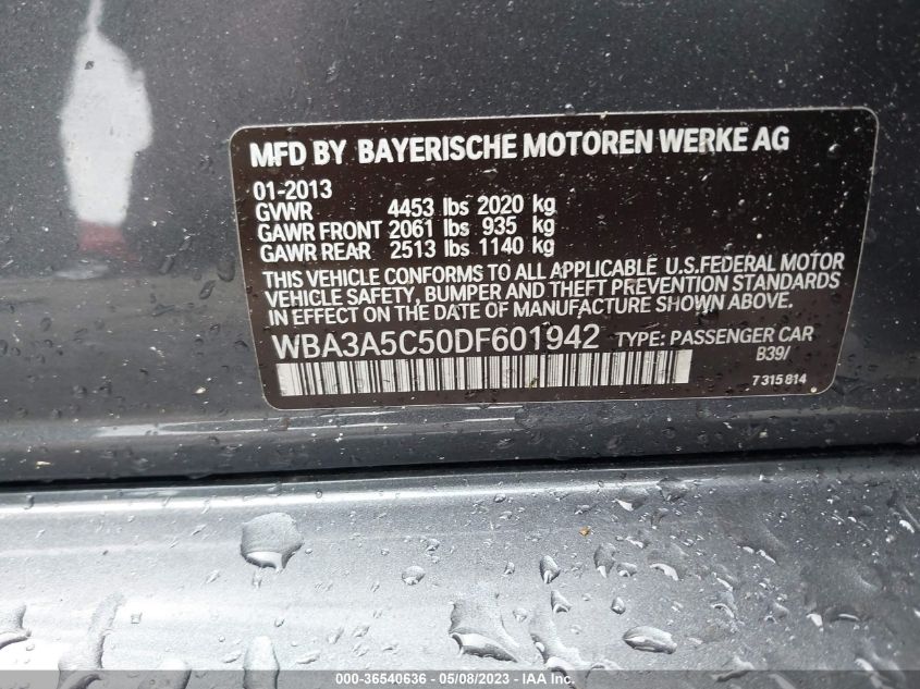 2013 BMW 328I - WBA3A5C50DF601942