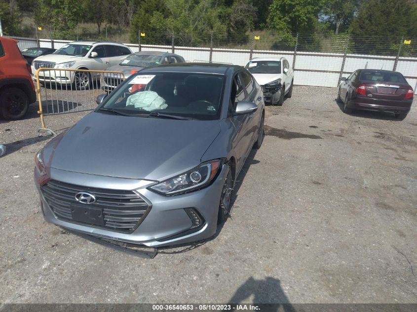 2017 HYUNDAI ELANTRA LIMITED - 5NPD84LF9HH011191