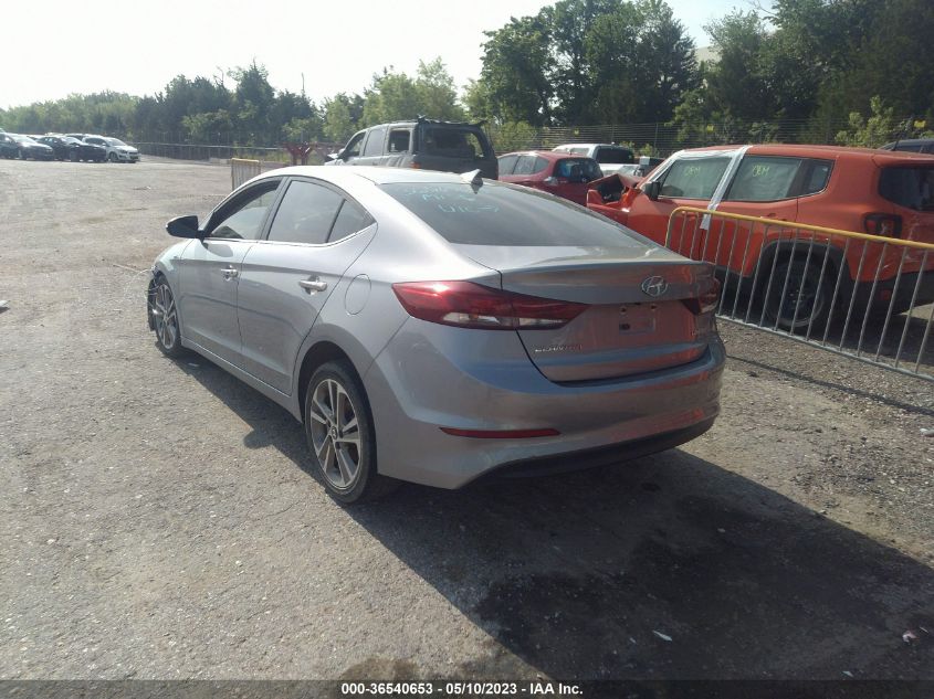2017 HYUNDAI ELANTRA LIMITED - 5NPD84LF9HH011191