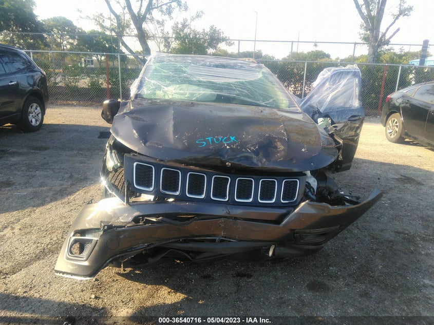 VIN 3C4NJCBB7MT502094 2021 JEEP COMPASS LATITUDE