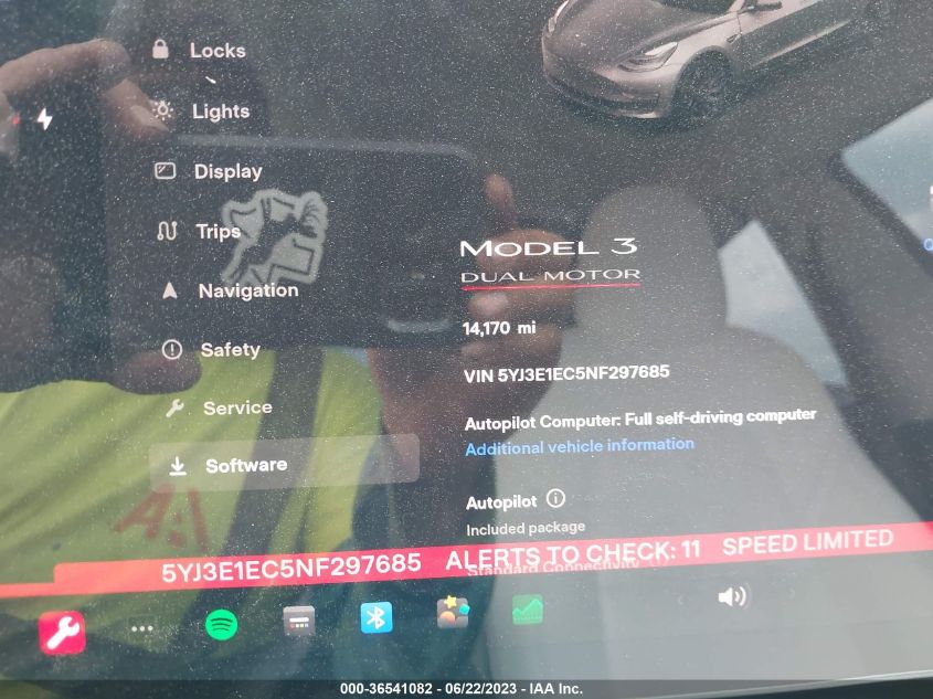 2022 TESLA MODEL 3 PERFORMANCE - 5YJ3E1EC5NF297685