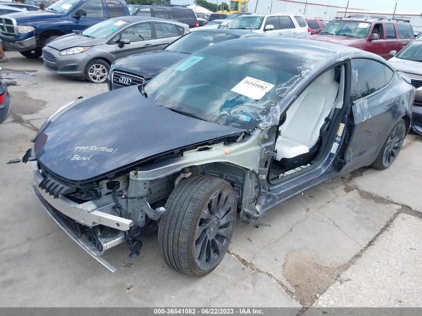 2022 TESLA MODEL 3 PERFORMANCE - 5YJ3E1EC5NF297685