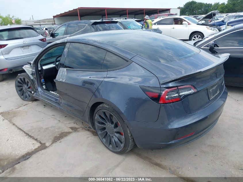 2022 TESLA MODEL 3 PERFORMANCE - 5YJ3E1EC5NF297685