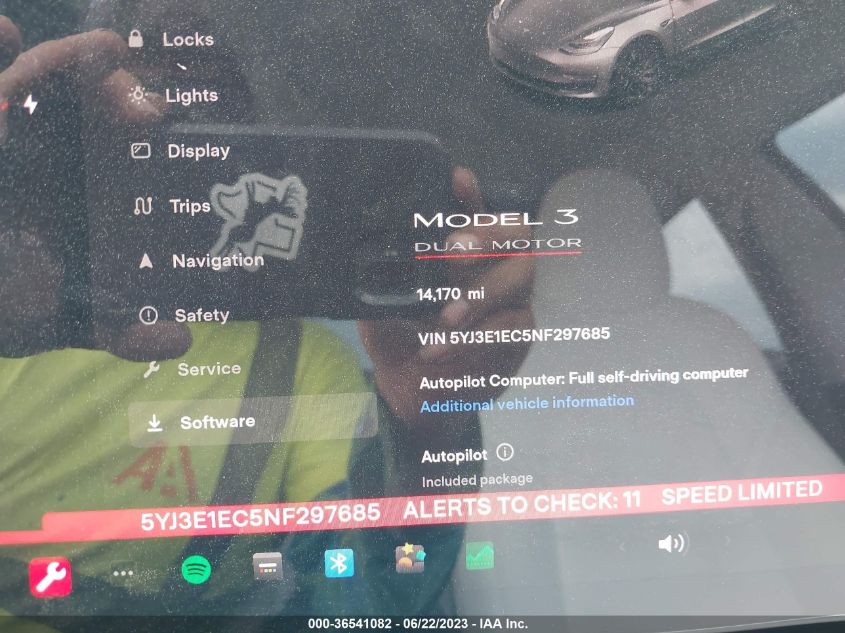 2022 TESLA MODEL 3 PERFORMANCE - 5YJ3E1EC5NF297685