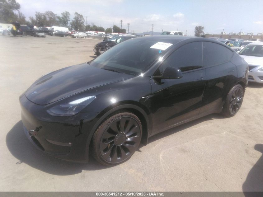 2022 TESLA MODEL Y PERFORMANCE - 7SAYGDEF8NF486619