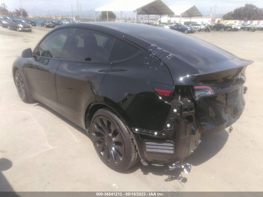 2022 TESLA MODEL Y PERFORMANCE - 7SAYGDEF8NF486619