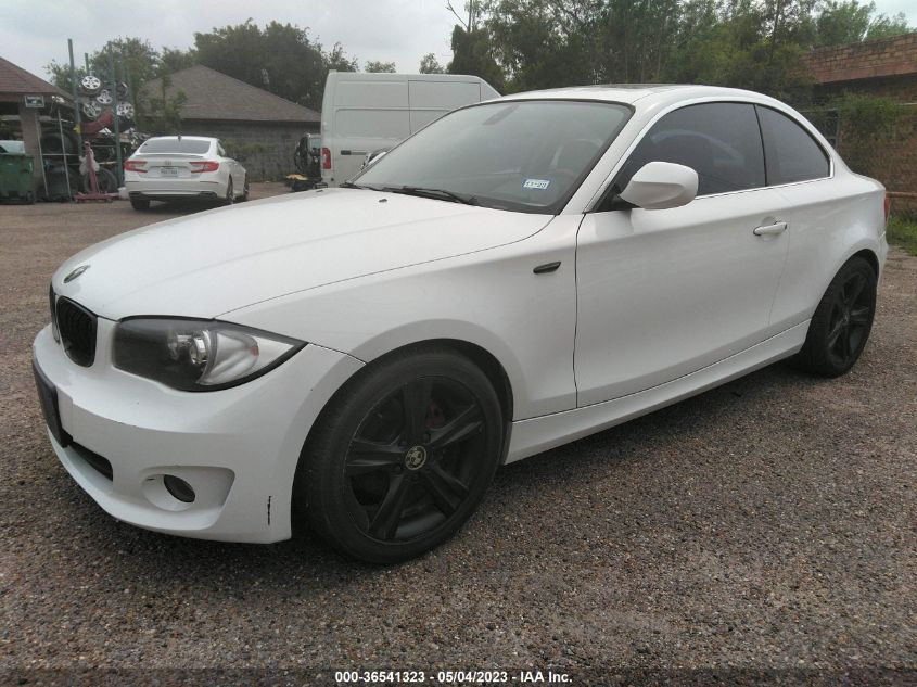2013 BMW 1 SERIES 128I WBAUP7C56DVP25606
