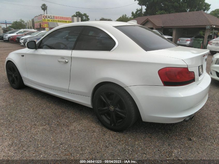 2013 BMW 1 SERIES 128I WBAUP7C56DVP25606