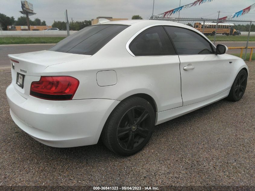 2013 BMW 1 SERIES 128I WBAUP7C56DVP25606