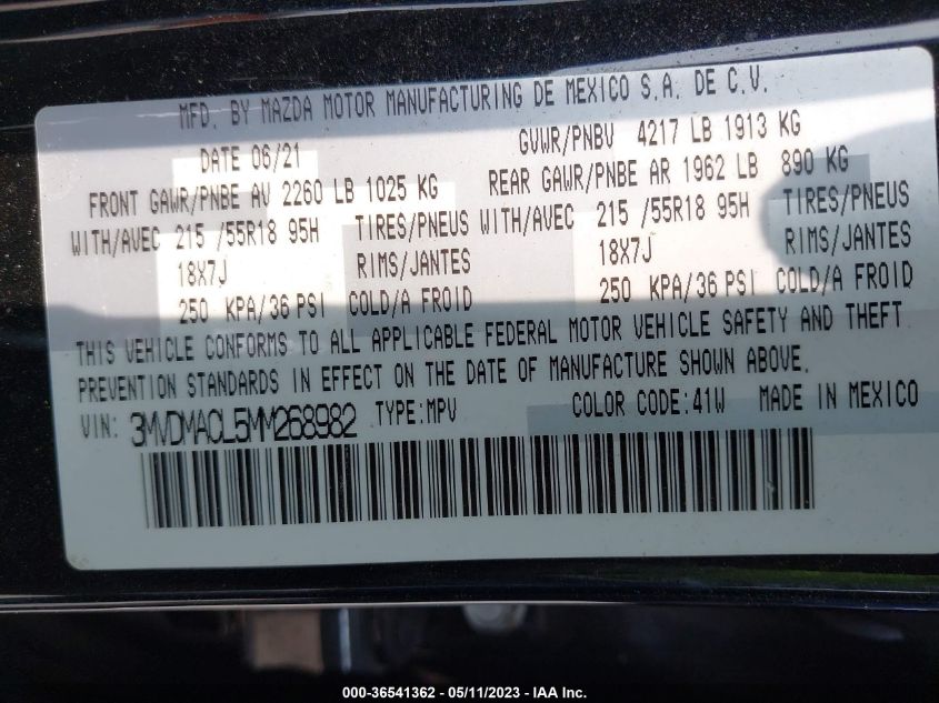 2021 MAZDA CX-30 PREFERRED - 3MVDMACL5MM268982