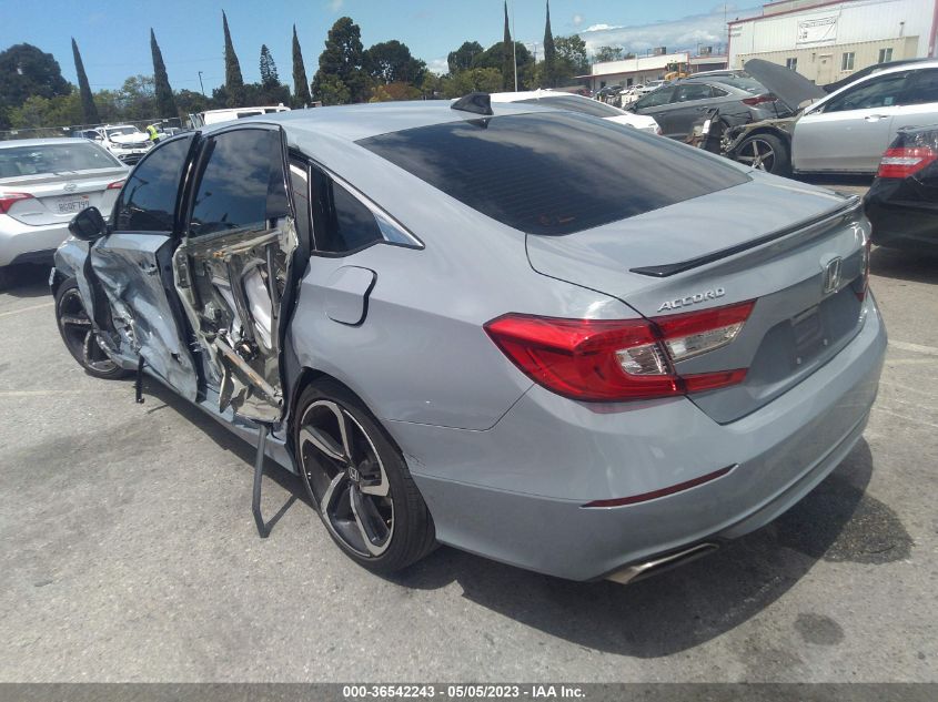 2021 HONDA ACCORD SEDAN SPORT - 1HGCV1F30MA107752