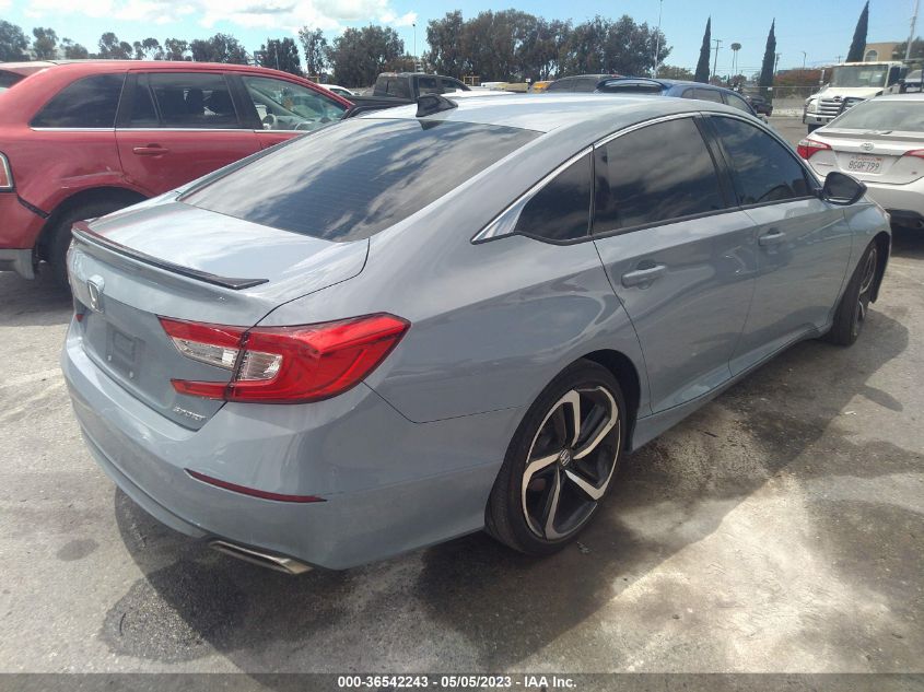 2021 HONDA ACCORD SEDAN SPORT - 1HGCV1F30MA107752