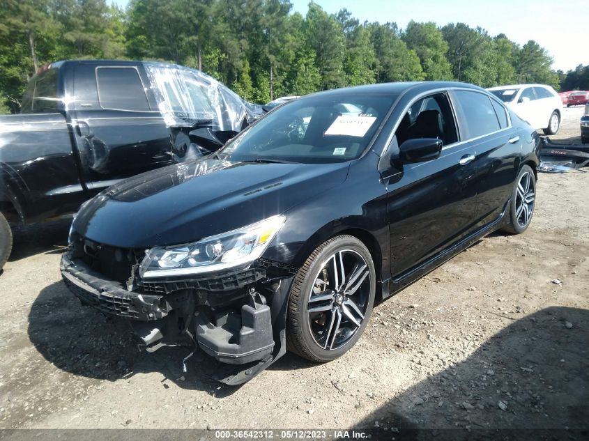 2016 HONDA ACCORD SEDAN SPORT - 1HGCR2F51GA034424
