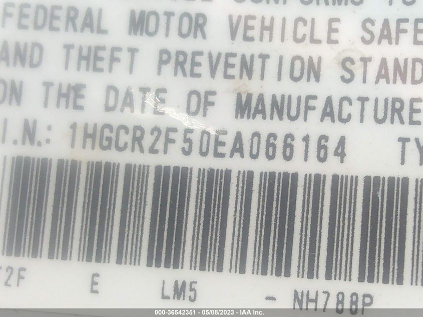 2014 HONDA ACCORD SEDAN SPORT - 1HGCR2F50EA066164