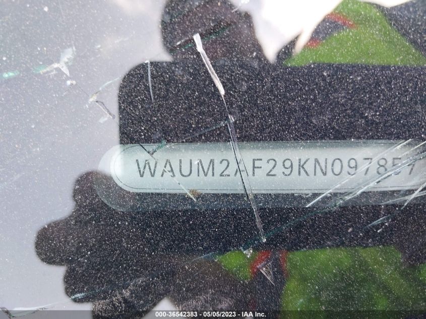 2019 AUDI A6 PRESTIGE - WAUM2AF29KN097857