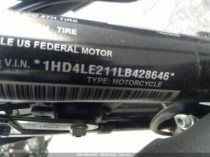 2020 HARLEY-DAVIDSON XL883 N - 1HD4LE211LB428646