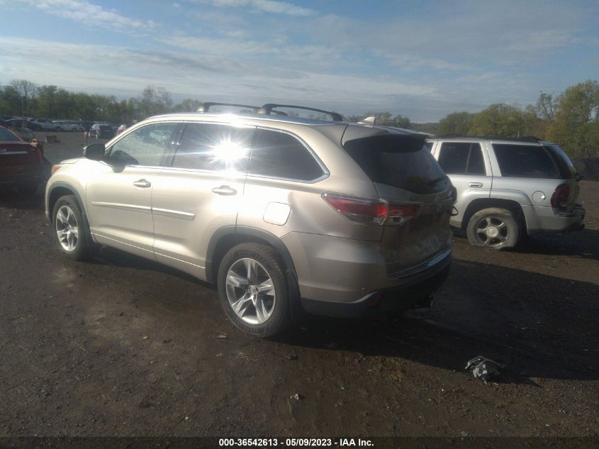 2015 TOYOTA HIGHLANDER LIMITED - 5TDDKRFH4FS078820