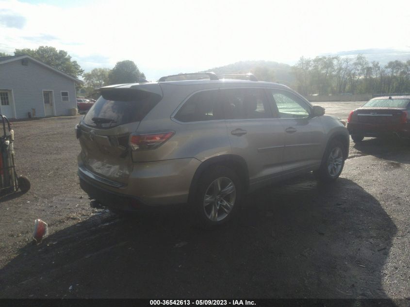2015 TOYOTA HIGHLANDER LIMITED - 5TDDKRFH4FS078820