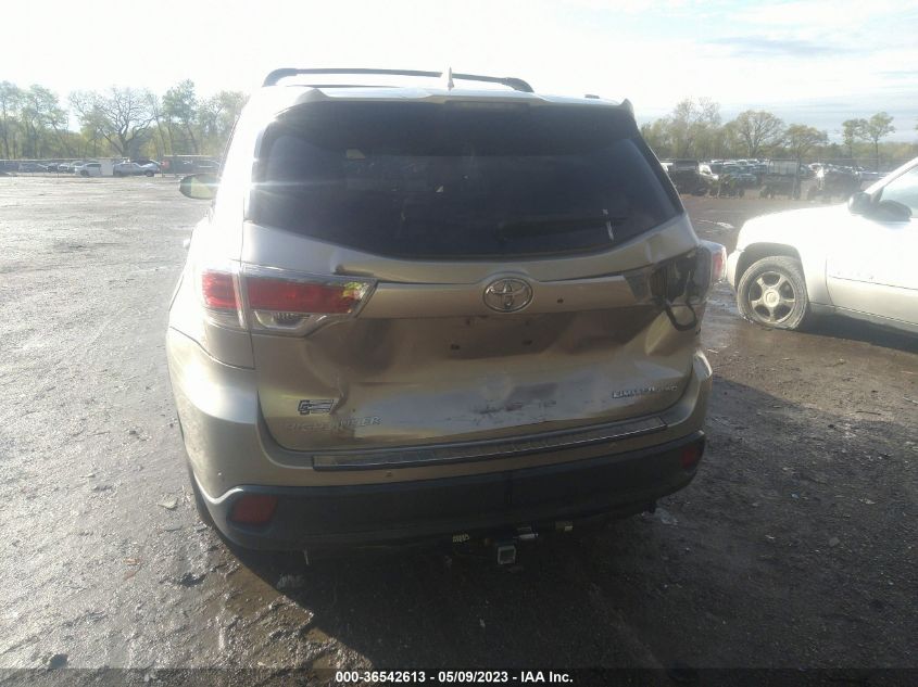 2015 TOYOTA HIGHLANDER LIMITED - 5TDDKRFH4FS078820