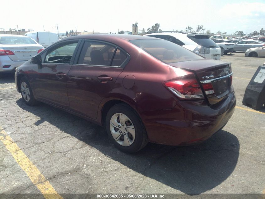 2013 HONDA CIVIC SDN LX - 19XFB2F56DE290793