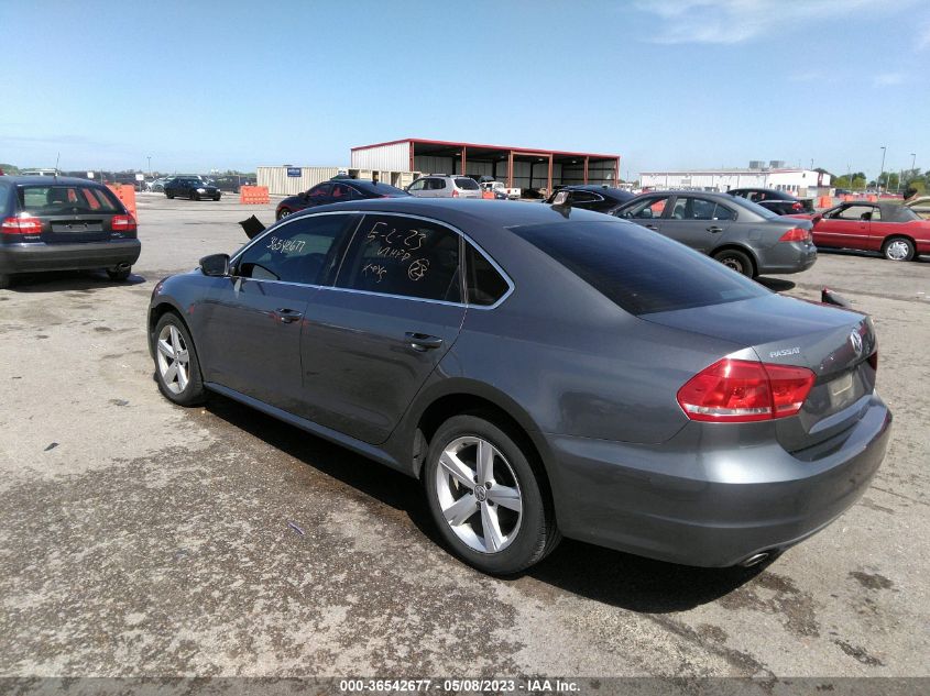 2013 VOLKSWAGEN PASSAT TDI SE W/SUNROOF - 1VWBN7A39DC069055