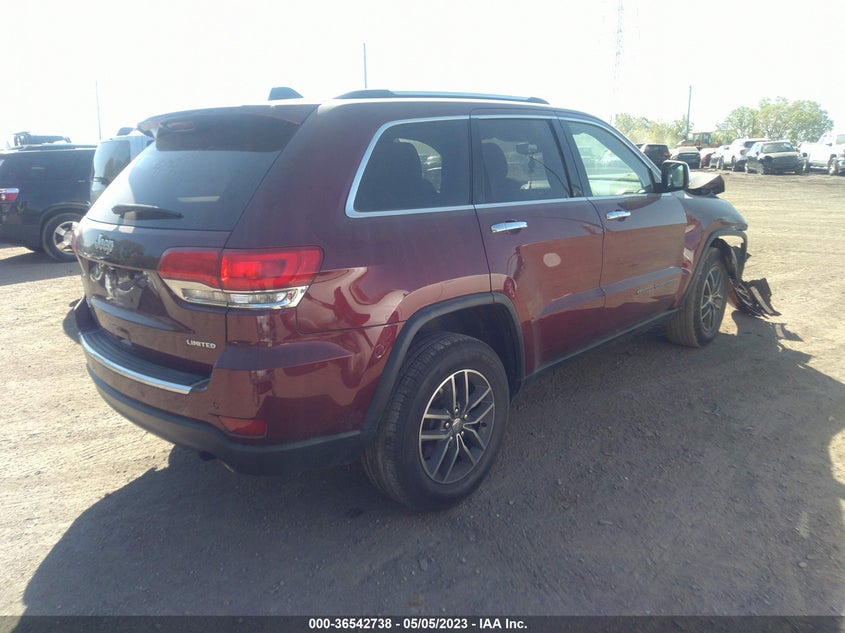 VIN 1C4RJFBG1HC800396 2017 JEEP GRAND CHEROKEE LIMITED