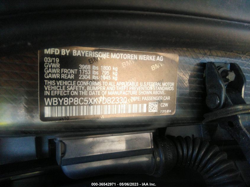 2019 BMW I3 S - WBY8P8C5XK7D82330