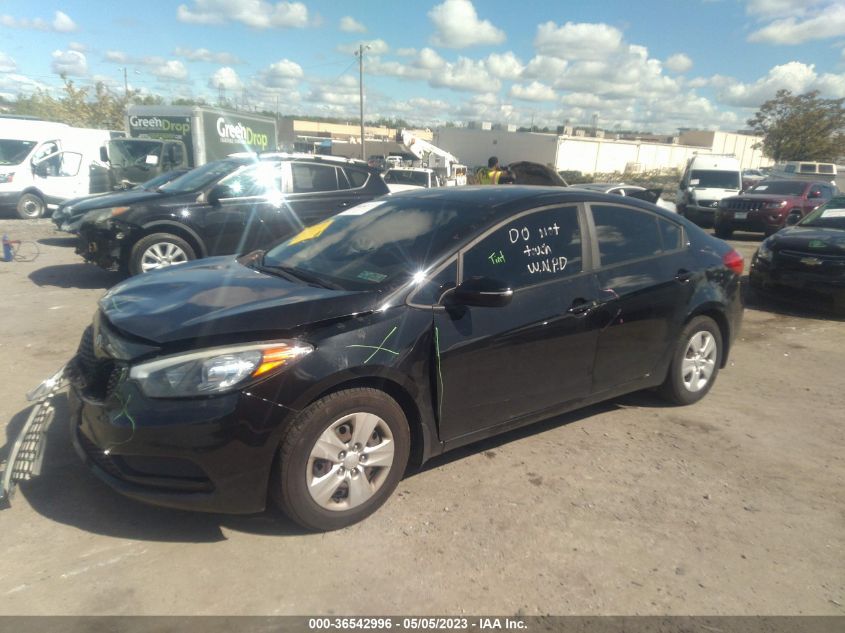 2016 KIA FORTE LX - KNAFX4A6XG5526579