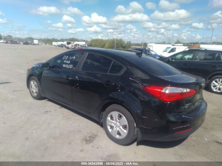 2016 KIA FORTE LX - KNAFX4A6XG5526579