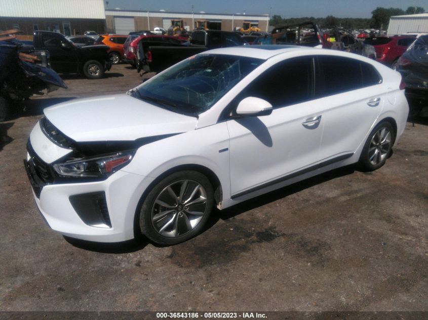 2018 HYUNDAI IONIQ HYBRID LIMITED - KMHC85LC6JU065983