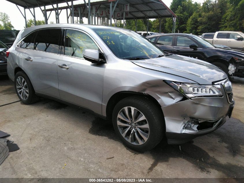 2016 ACURA MDX W/TECH/W/TECH - 5FRYD4H49GB040819