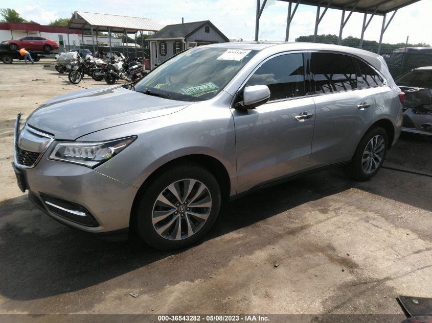 2016 ACURA MDX W/TECH/W/TECH - 5FRYD4H49GB040819