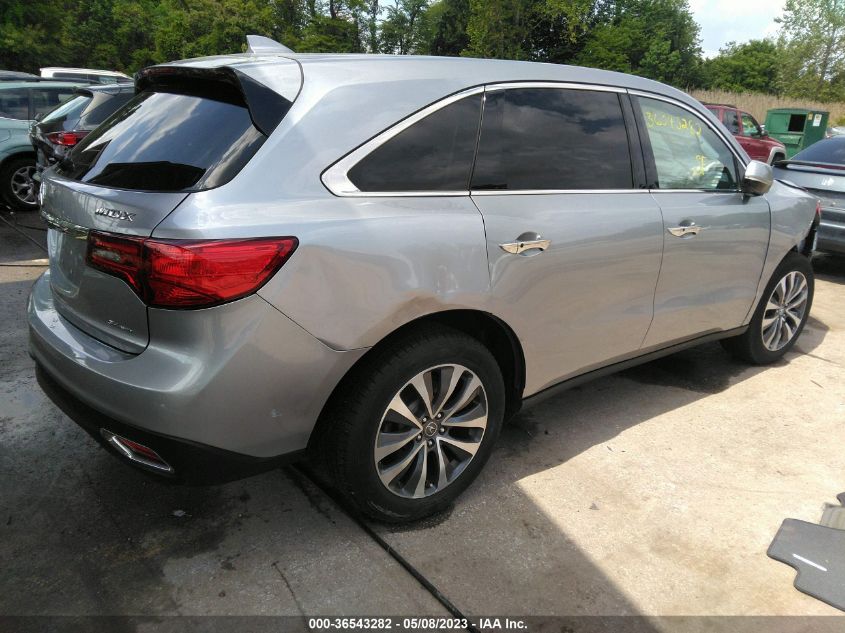 2016 ACURA MDX W/TECH/W/TECH - 5FRYD4H49GB040819