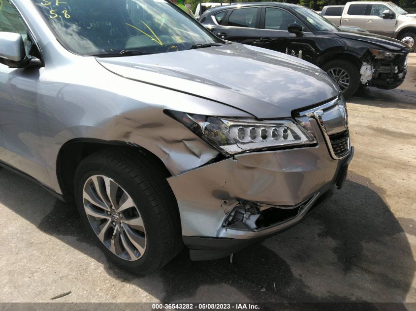2016 ACURA MDX W/TECH/W/TECH - 5FRYD4H49GB040819