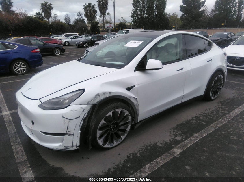 VIN 7SAYGDEF9PF741376 2023 TESLA MODEL Y PERFORMANCE