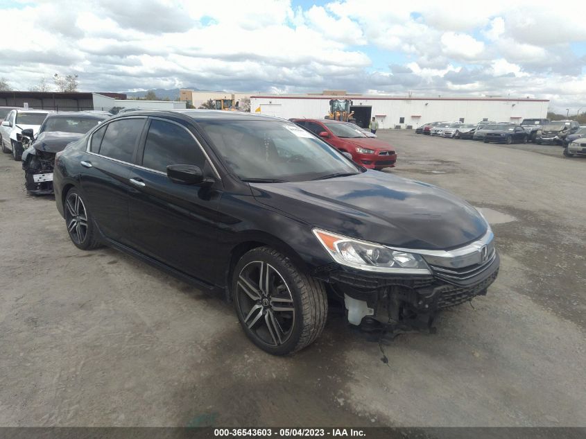 2017 HONDA ACCORD SEDAN SPORT - 1HGCR2F55HA126685