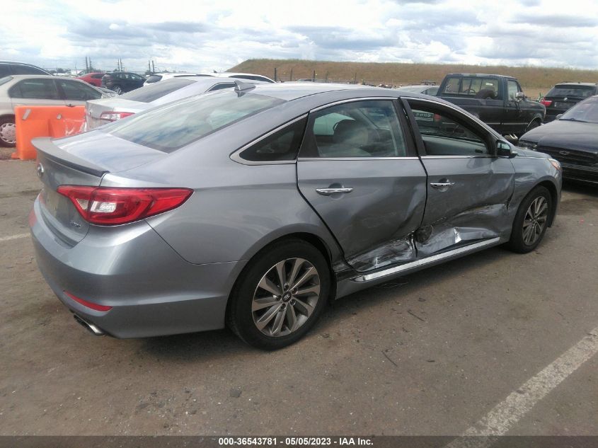 2015 HYUNDAI SONATA 2.4L SPORT - 5NPE34AF7FH052549