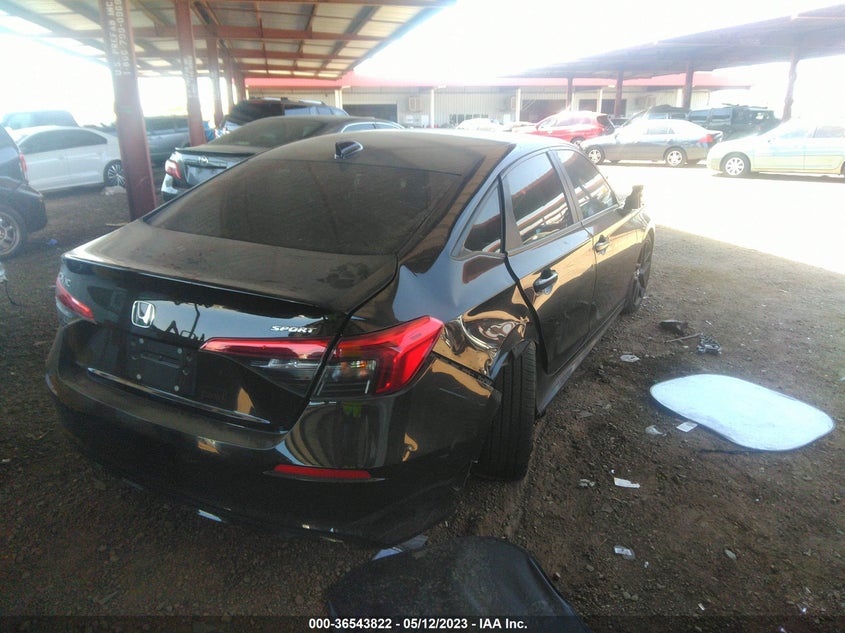 VIN 2HGFE2F57NH501093 2022 HONDA CIVIC SEDAN SPORT