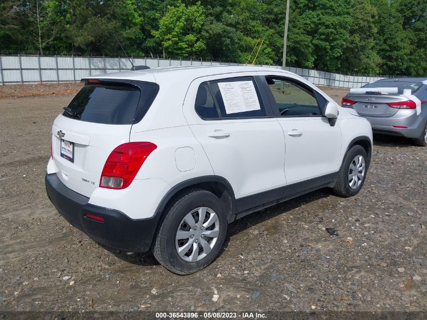 2016 CHEVROLET TRAX LS - KL7CJKSBXGB761070