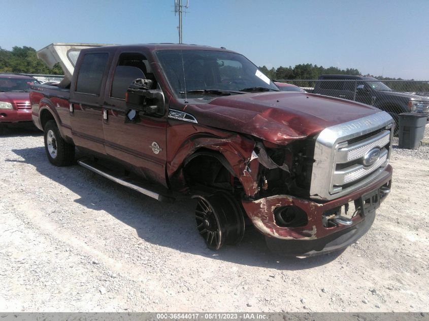 2015 FORD SUPER DUTY F-250 SRW LARIAT/PLATINUM - 1FT7W2BT8FEB93056