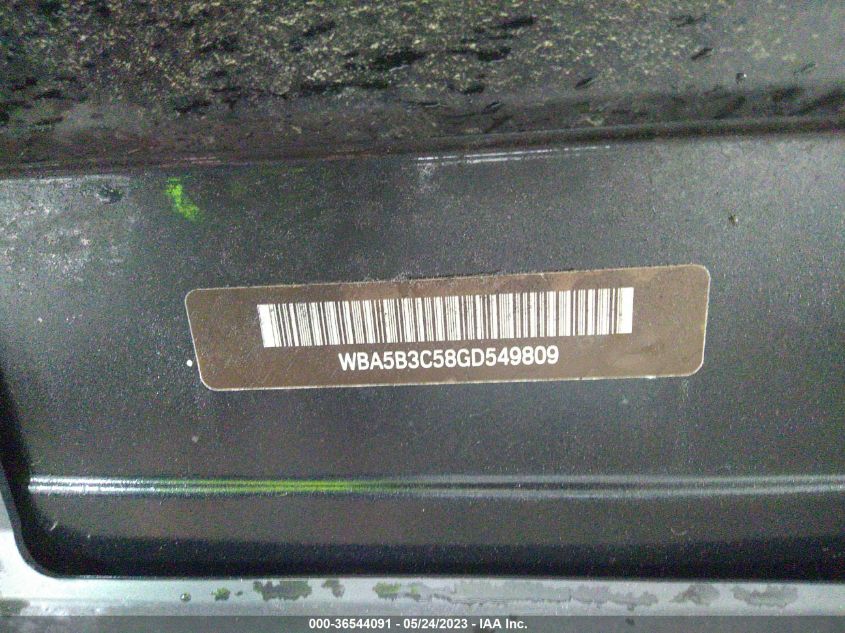 2016 BMW 5 SERIES 535I XDRIVE - WBA5B3C58GD549809