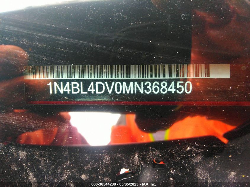 2021 NISSAN ALTIMA 2.5 SV - 1N4BL4DV0MN368450
