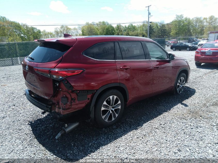 2020 TOYOTA HIGHLANDER XLE - 5TDHZRBHXLS009449